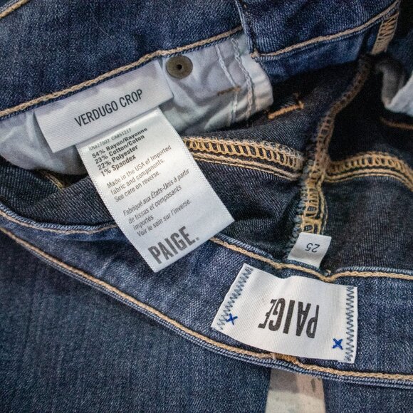 PAIGE Verdugo Crop Jeans Silas Wash - Picture 4 of 4